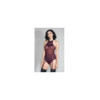 Body bordeaux avec porte jarretelles 